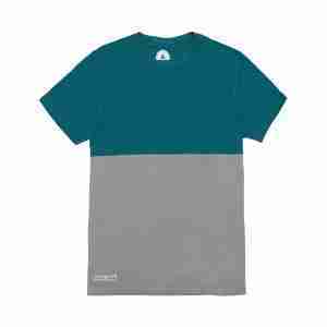 camiseta bicolor verde