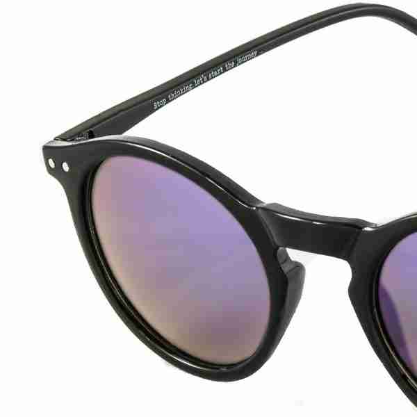 Gafas de sol negra cristales morados