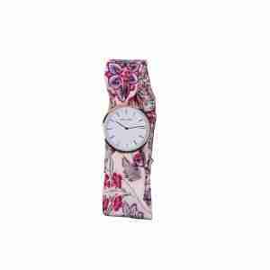 Reloj dorado correa tela