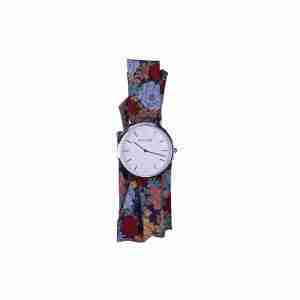 Reloj plata correa lazo