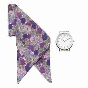 Reloj correa de lazo malva