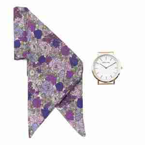 Reloj correa de lazo malva