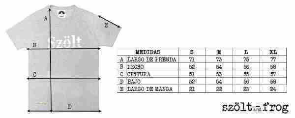 Medidas camiseta szolt