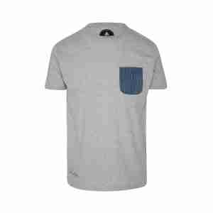 camiseta de bolsillo gris