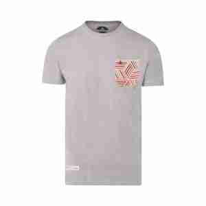 camiseta con bolsillo gris