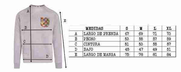 size guide sweatshirts
