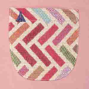 coral pocket T-shirt