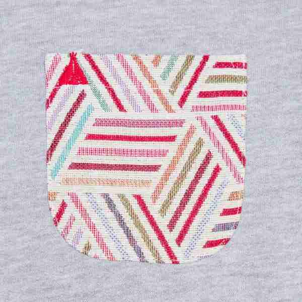 sudadera con bolsillo gris