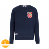 sudadera con bolsillo azul