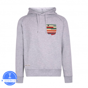 sudadera con bolsillo gris