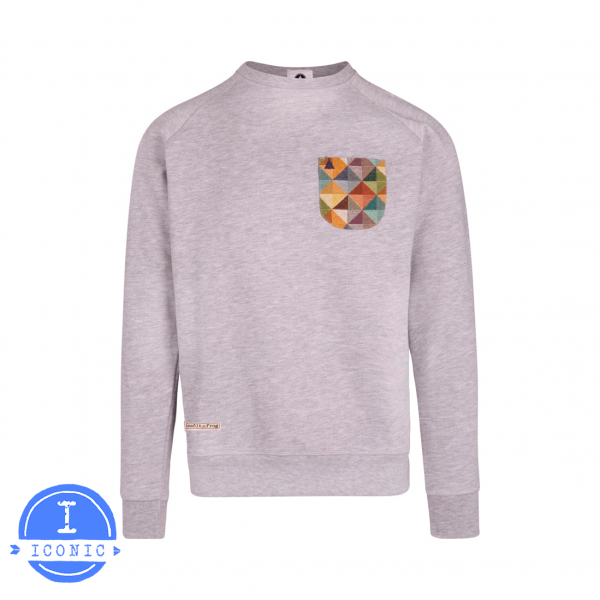 sudadera con bolsillo azul
