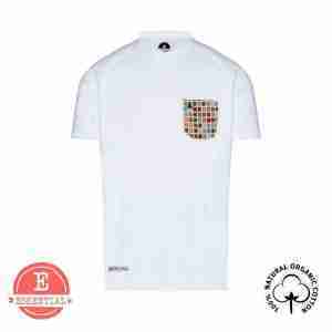 camiseta blanca con bolsillo